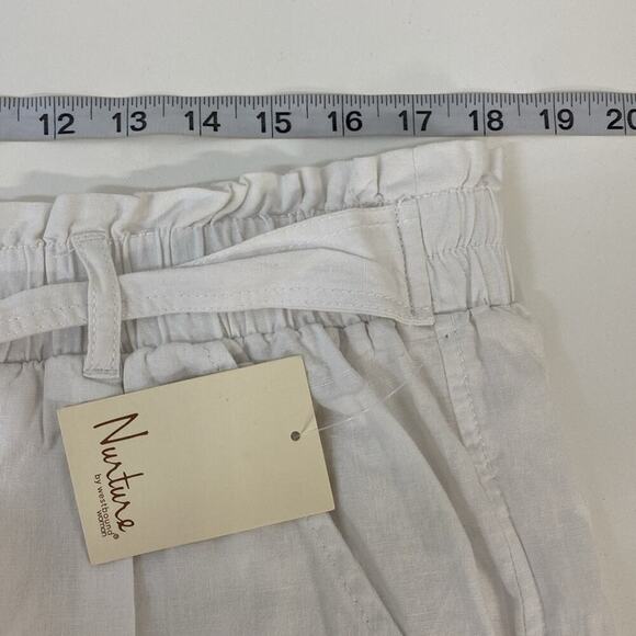 Nurture by Westbound 1Xs Pants Linen Rayon White - Picture 6 of 10